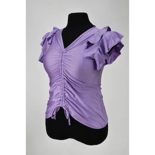 Foto 6 | Blusa Con Jareta Roman Fashion /tallas Extras, 1779 (lila) Lila