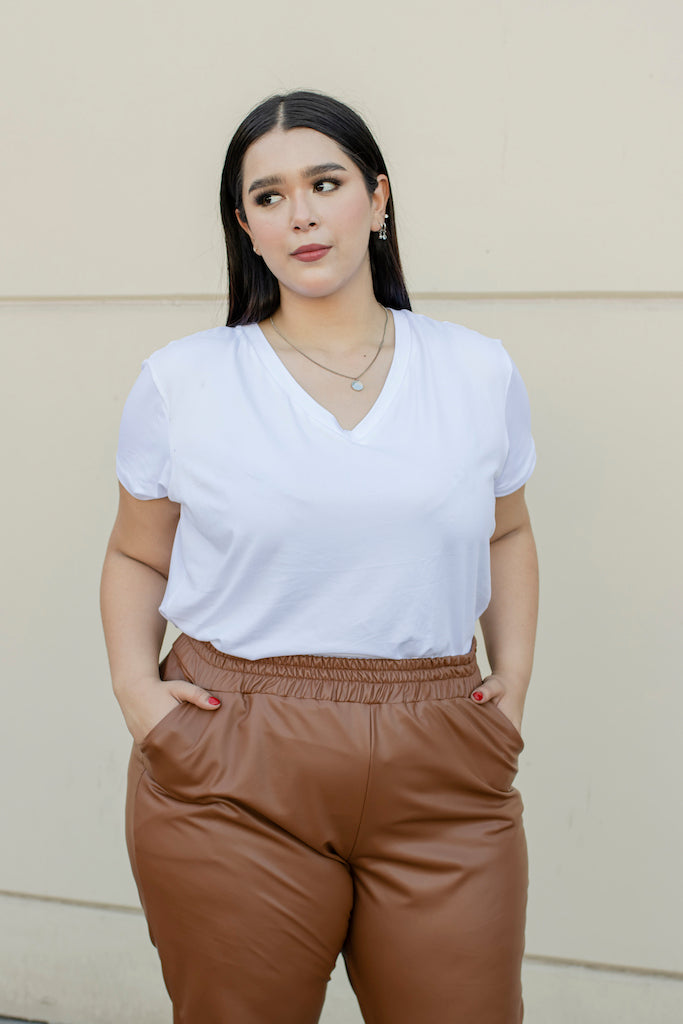 Foto 3 pulgar | Blusa Casual María Ferré 2532l Blanco Manga Corta Para Mujer Tallas Extras