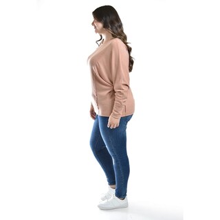 Foto 2 | Blusa Con Manga Kimino Roman Fashion /tallas Extras, 1041 (cafe) Cafe