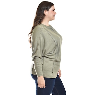 Foto 2 | Blusa con Manga Kimono Roman Fashion Tallas Extras 1041 Verde