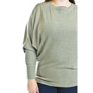 Foto 4 | Blusa con Manga Kimono Roman Fashion Tallas Extras 1041 Verde