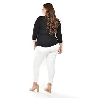 Foto 3 | Blusa Con Detalles Metalicos Roman Fashion /tallas Extras, 276 (negro) Negro