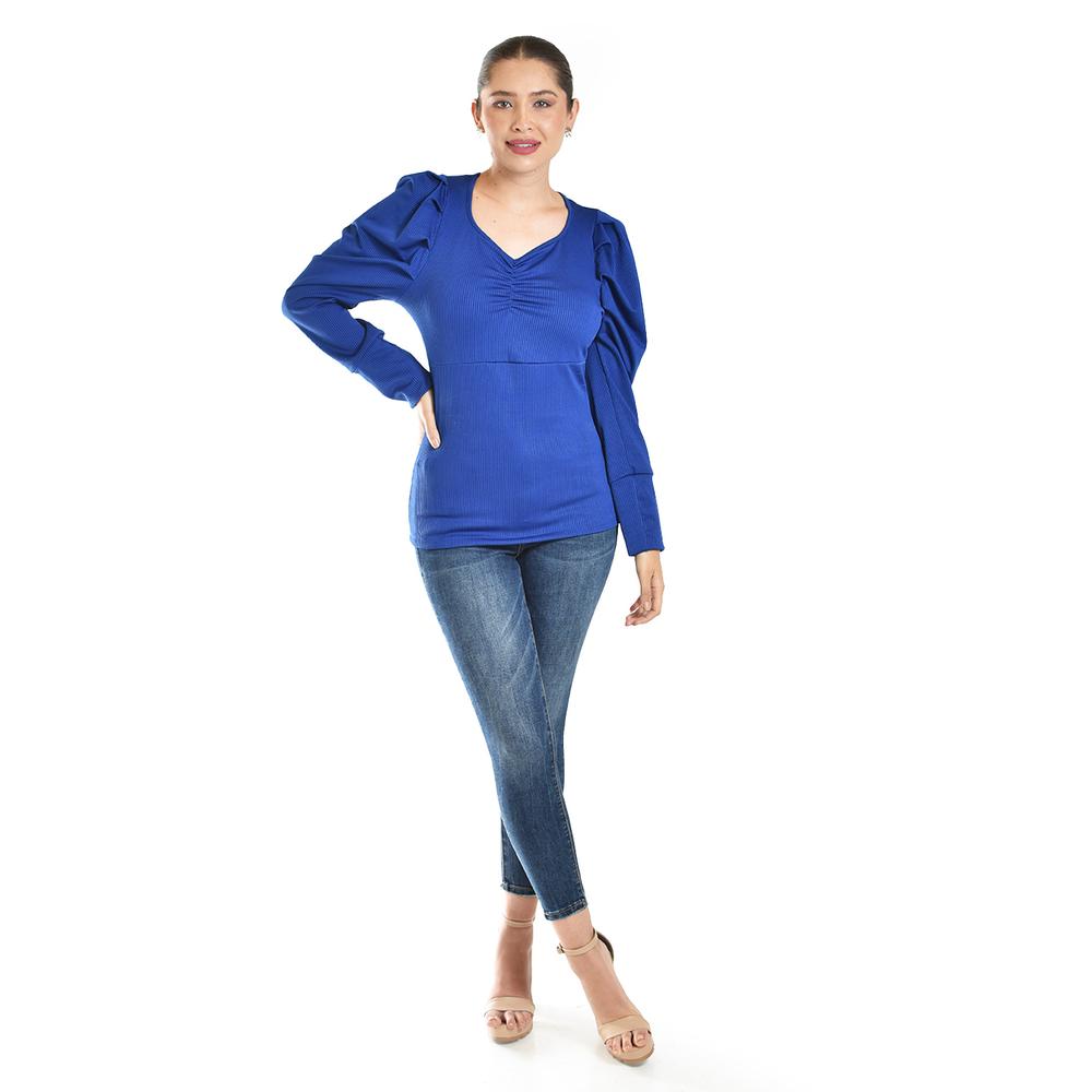 Foto 6 pulgar | Blusa Casual Roman Fashion /juvenil, 1785 (azul Rey) Azul