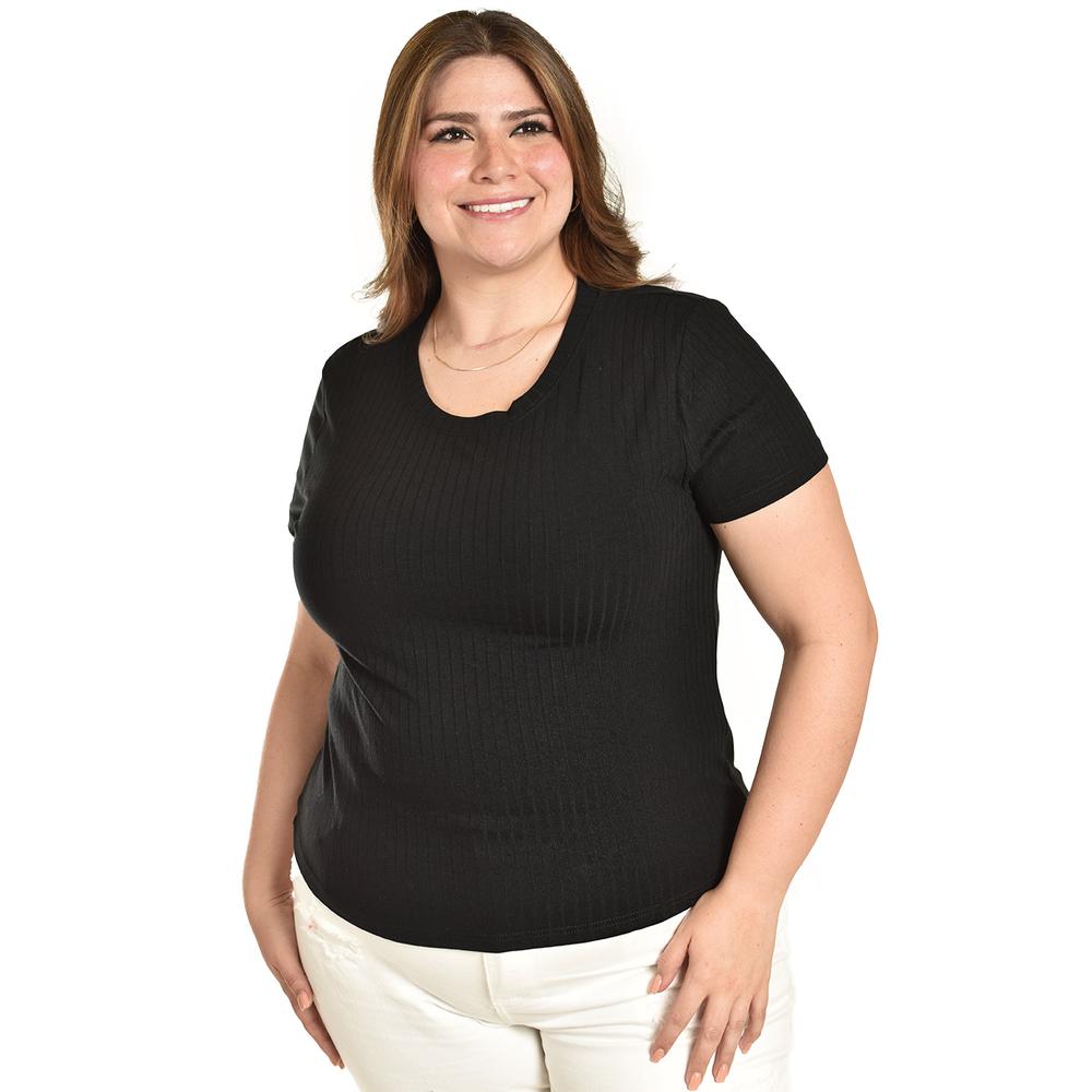 Blusa Básica De Canale Roman Fashion /tallas Extras, 0192 (negro) Negro
