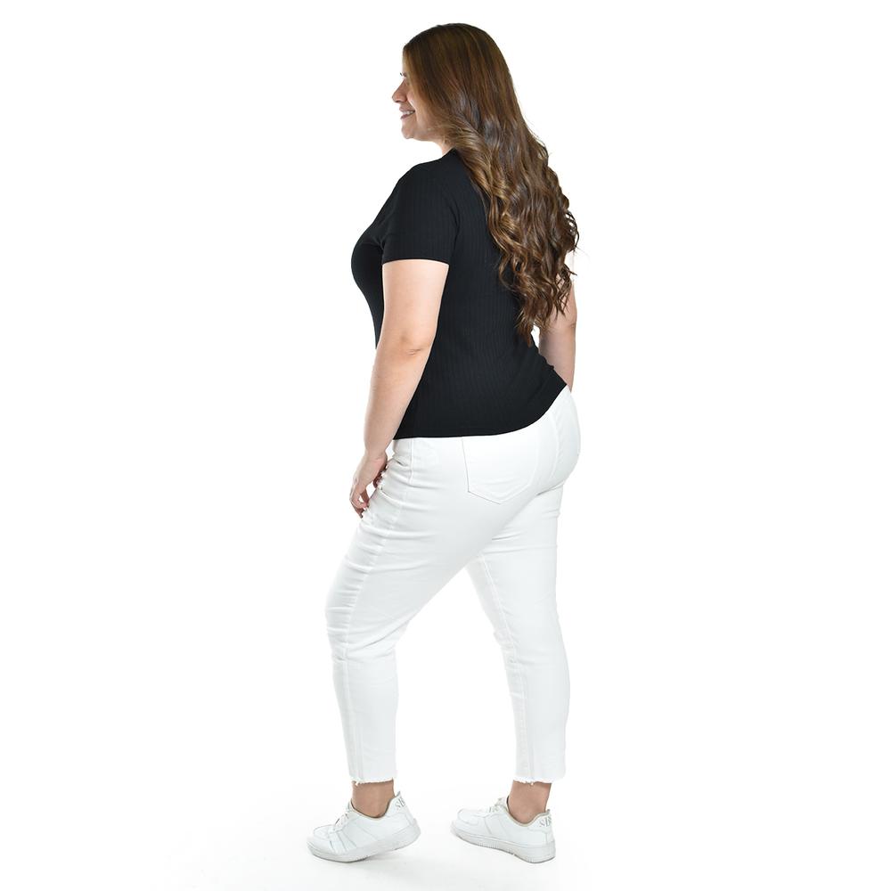Foto 4 pulgar | Blusa Básica De Canale Roman Fashion /tallas Extras, 0192 (negro) Negro