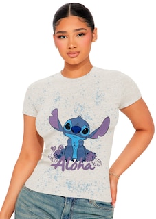 Foto 1 | Playera Para Mujer Cómics Disney Licencia Original 100% Alg