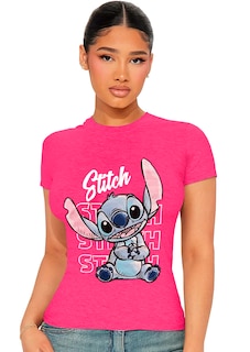 Foto 3 | Playera Para Mujer Cómics Disney Licencia Original 100% Alg