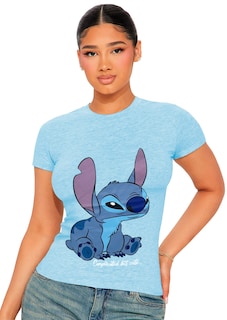 Foto 1 | Playera Para Mujer Cómics Disney Licencia Original 100% Alg