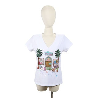 Foto 2 | Blusa Con Pedrería Nicole Lee Estampado Sun & Sand
