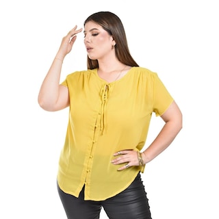 Foto 1 | Blusa Ligera con Detalle de Botones Roman Fashion para Mujer
