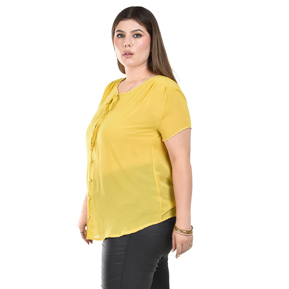 Foto 3 pulgar | Blusa Ligera con Detalle de Botones Roman Fashion para Mujer
