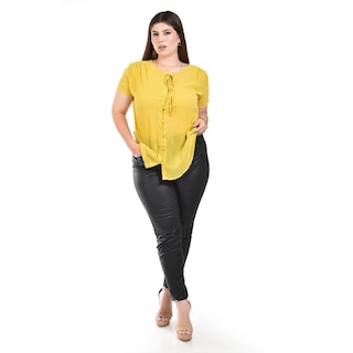 Foto 4 | Blusa Ligera con Detalle de Botones Roman Fashion para Mujer