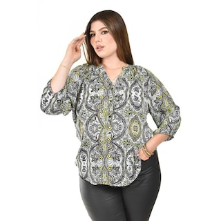 Foto 1 | Blusa con Estampado Bohemio Roman Fashion para Mujer