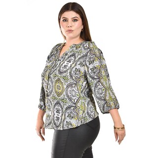 Foto 2 | Blusa con Estampado Bohemio Roman Fashion para Mujer