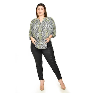 Foto 4 | Blusa con Estampado Bohemio Roman Fashion para Mujer