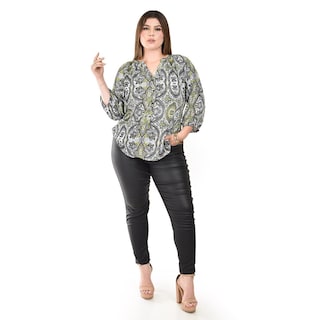Foto 5 | Blusa con Estampado Bohemio Roman Fashion para Mujer