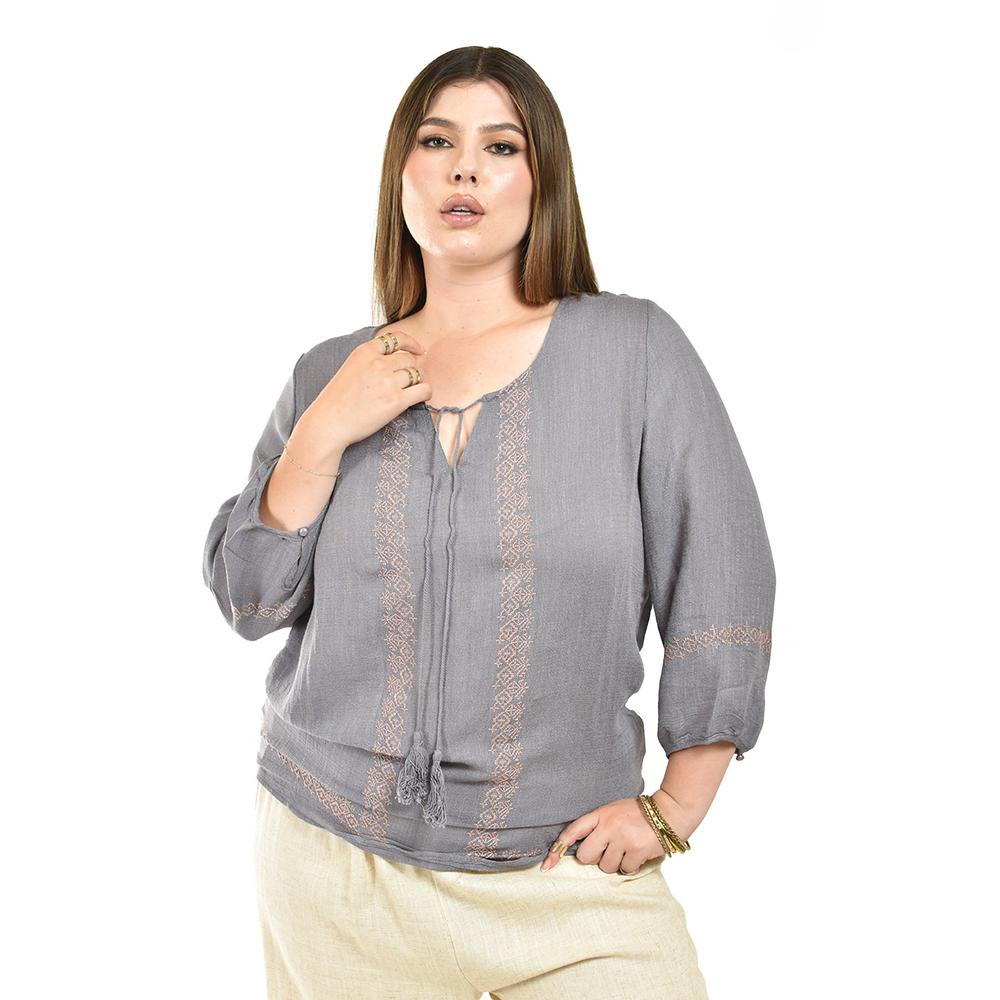 Foto 2 pulgar | Blusa Roman Fashion para Mujer