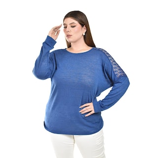 Foto 4 | Blusa de Manga Larga con Encaje Roman Fashion para Mujer