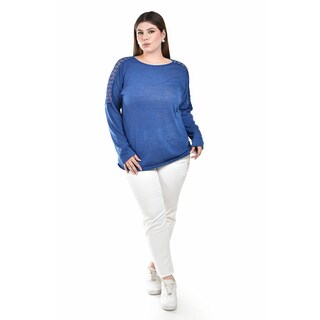 Foto 5 | Blusa de Manga Larga con Encaje Roman Fashion para Mujer