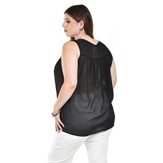 Foto 3 | Blusa sin Mangas Roman Fashion para Mujer