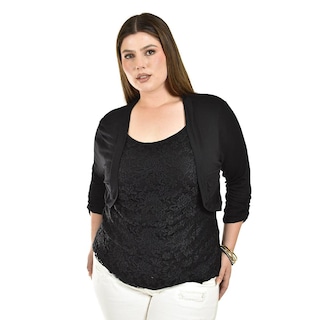 Foto 1 | Blusa de Encaje con Torerita Roman Fashion para Mujer