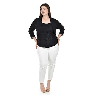 Foto 4 | Blusa de Encaje con Torerita Roman Fashion para Mujer