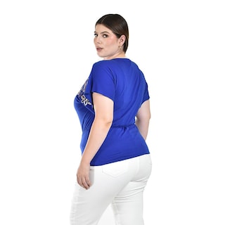 Foto 3 | Blusa Manga Corta Roman Fashion para Mujer