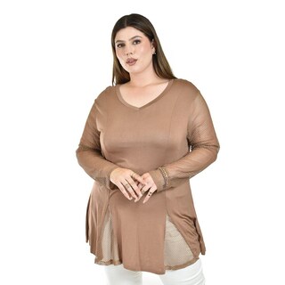 Foto 1 | Blusa con Malla Roman Fashion Café para Mujer