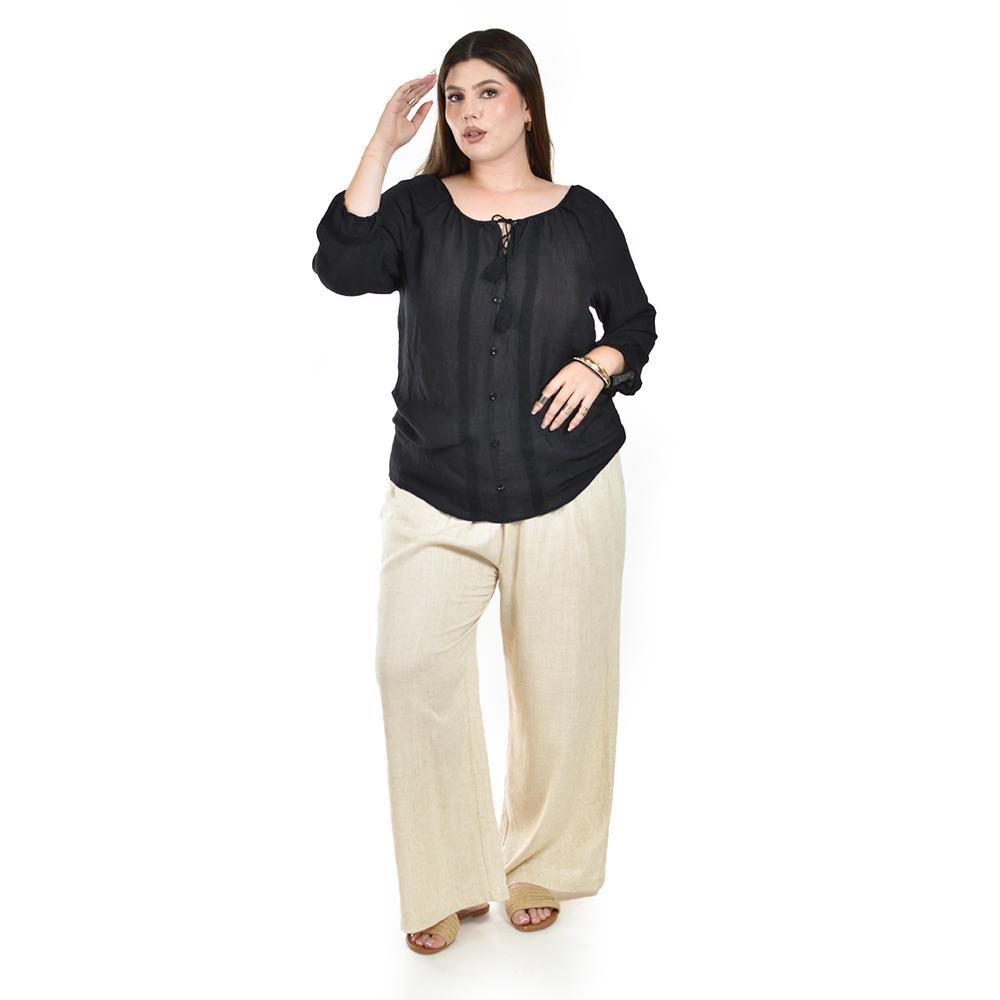 Foto 5 pulgar | Blusa Manga Larga Roman Fashion para Mujer