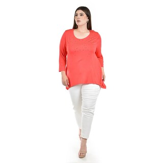 Foto 4 | Blusa con Pedrería Roman Fashion para Mujer