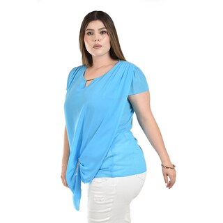 Foto 2 | Blusa Asimétrica Roman Fashion para Mujer