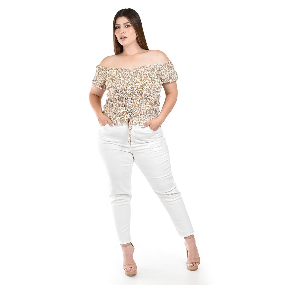 Foto 5 pulgar | Blusa Smock Roman Fashion para Mujer