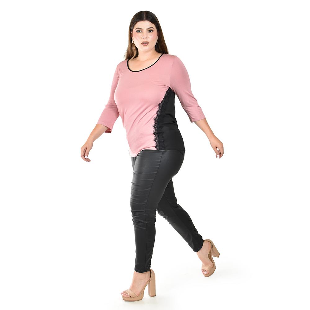 Foto 2 | Blusa Roman Fashion Rosa para Mujer