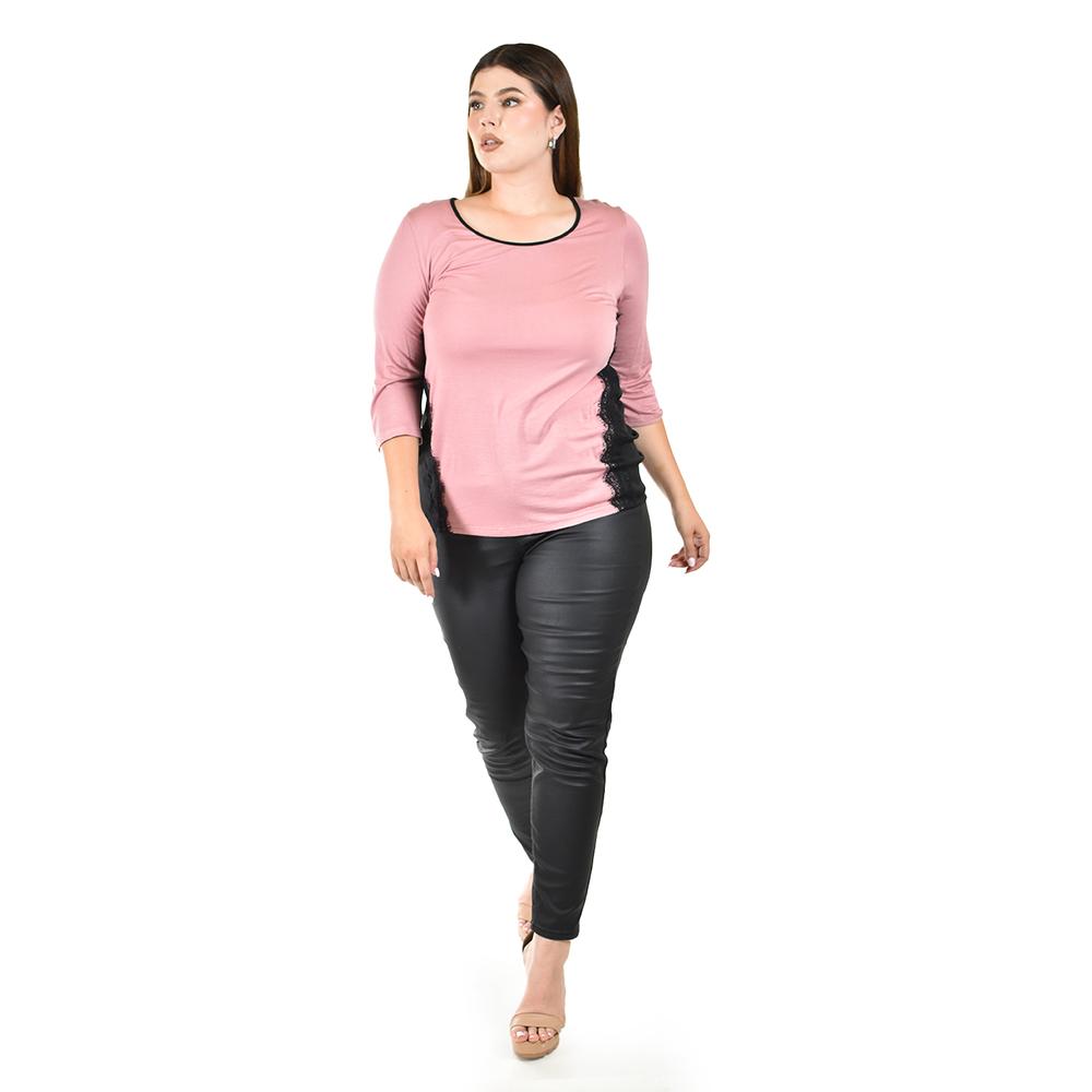 Foto 6 pulgar | Blusa Roman Fashion Rosa para Mujer