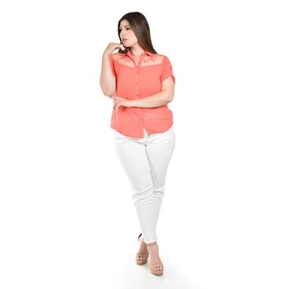 Foto 4 | Blusa con Trasparencias y Bordado Roman Fashion para Mujer