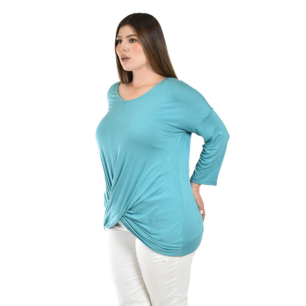 Foto 3 pulgar | Blusa con Diseño Cruzado Roman Fashion para Mujer
