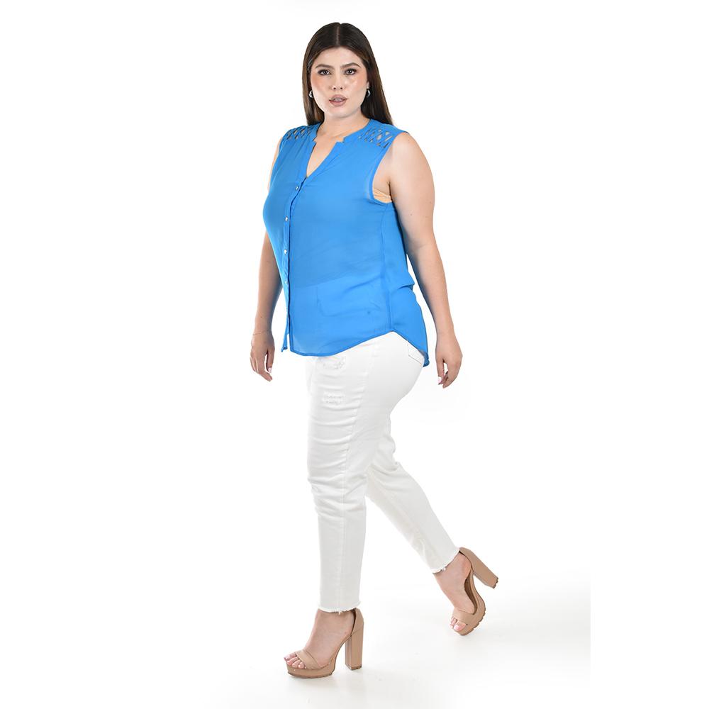 Foto 3 pulgar | Blusa con Detalle Cut Out Roman Fashion para Mujer