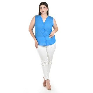Foto 4 | Blusa con Detalle Cut Out Roman Fashion para Mujer