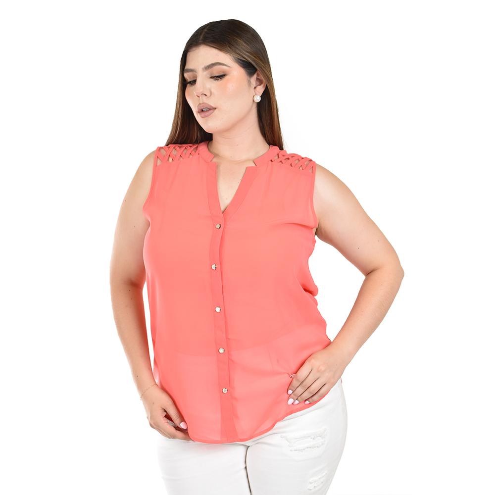 Foto 5 pulgar | Blusa con Detalle Cut Out Roman Fashion para Mujer