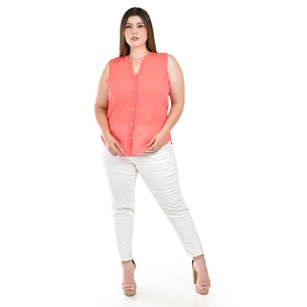 Foto 6 pulgar | Blusa con Detalle Cut Out Roman Fashion para Mujer