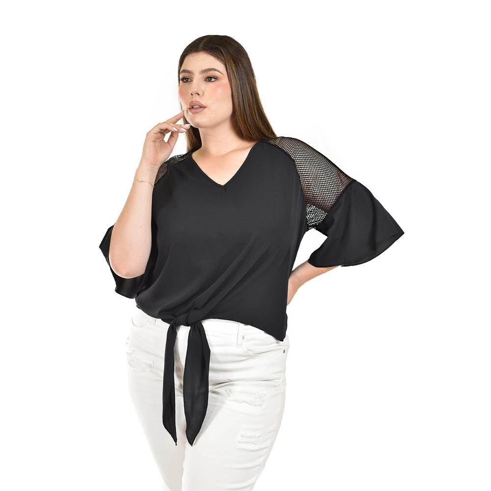 Foto 1 | Blusa con Transparencias Roman Fashion para Mujer