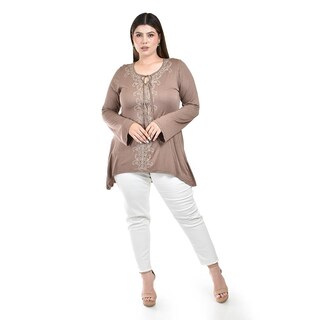Foto 1 | Blusa con Bordados Roman Fashion Café para Mujer