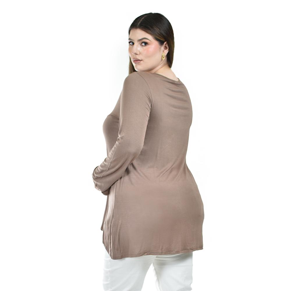 Foto 4 pulgar | Blusa con Bordados Roman Fashion Café para Mujer