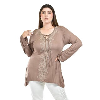 Foto 4 | Blusa con Bordados Roman Fashion Café para Mujer