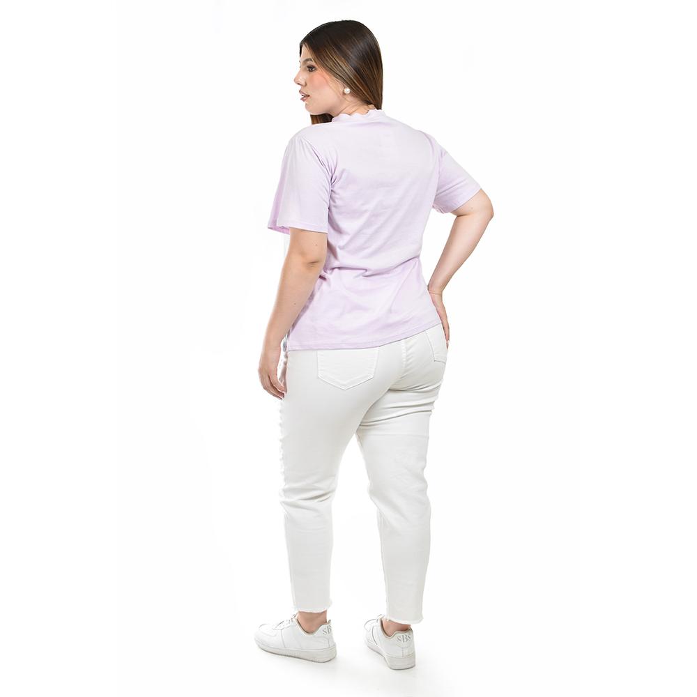 Foto 4 pulgar | Playera Tricolor Roman Fashion para Mujer