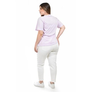 Foto 3 | Playera Tricolor Roman Fashion para Mujer