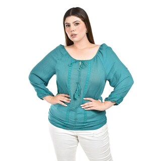 Foto 1 | Blusa con Detalle de Borlas Roman Fashion para Mujer