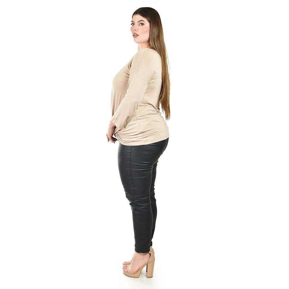 Foto 3 pulgar | Blusa con Diseño Cruzado Roman Fashion para Mujer