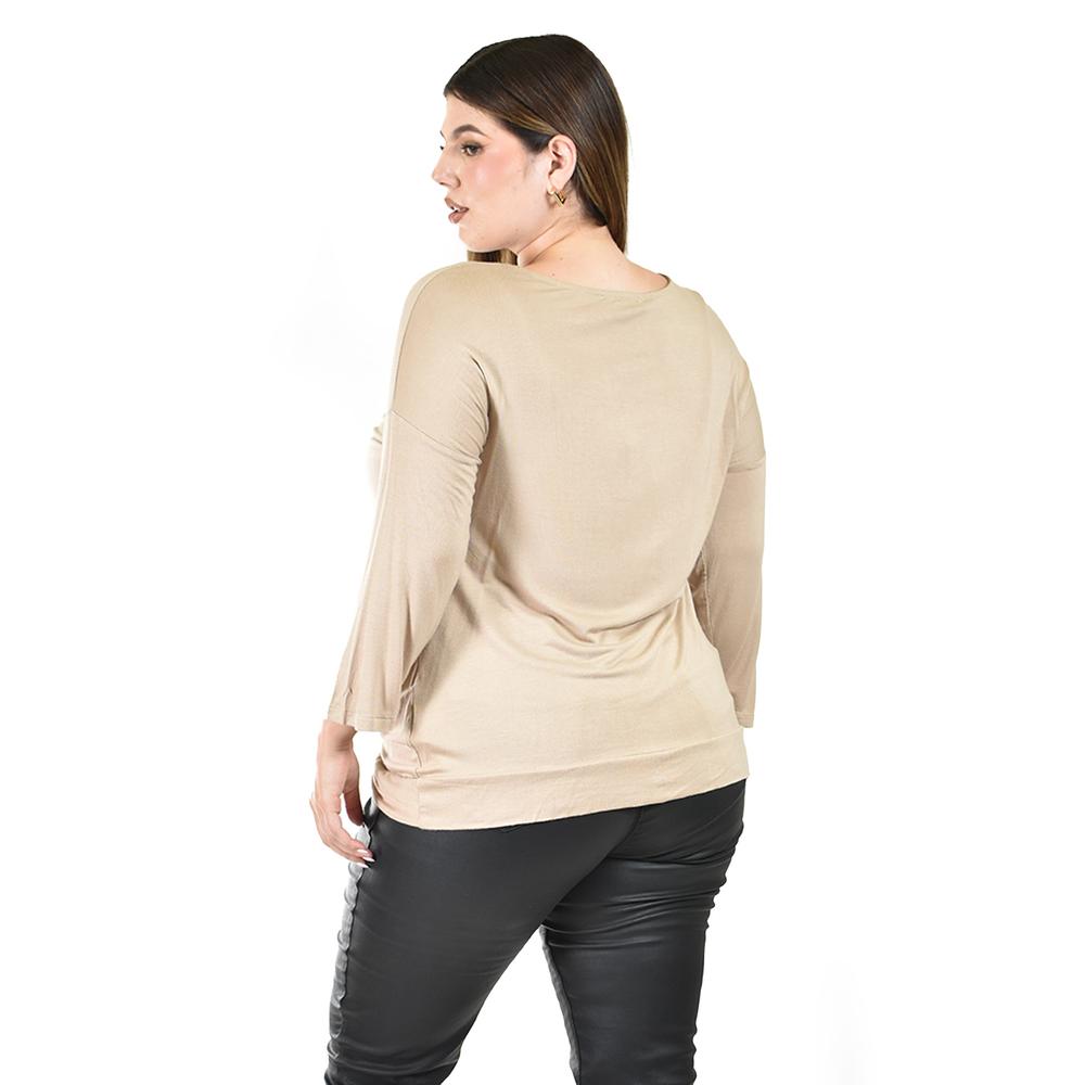 Foto 4 pulgar | Blusa con Diseño Cruzado Roman Fashion para Mujer