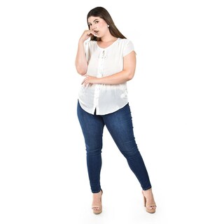 Foto 1 | Blusa Ligera con Detalle de Botones Roman Fashion para Mujer